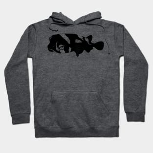 Porcupinefish (Diodon liturosus) silhouette Hoodie